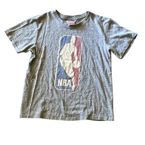 Junk food vintage NBA Kids Gray Tee with Logo
